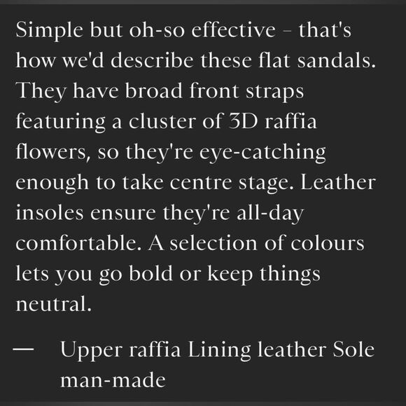 Boden Elspeth 3D Raffia Metallic Open Toe Slide Sandals. 37. - Picture 10 of 11